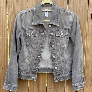 Gap XS Gray Wash Denim Jacket